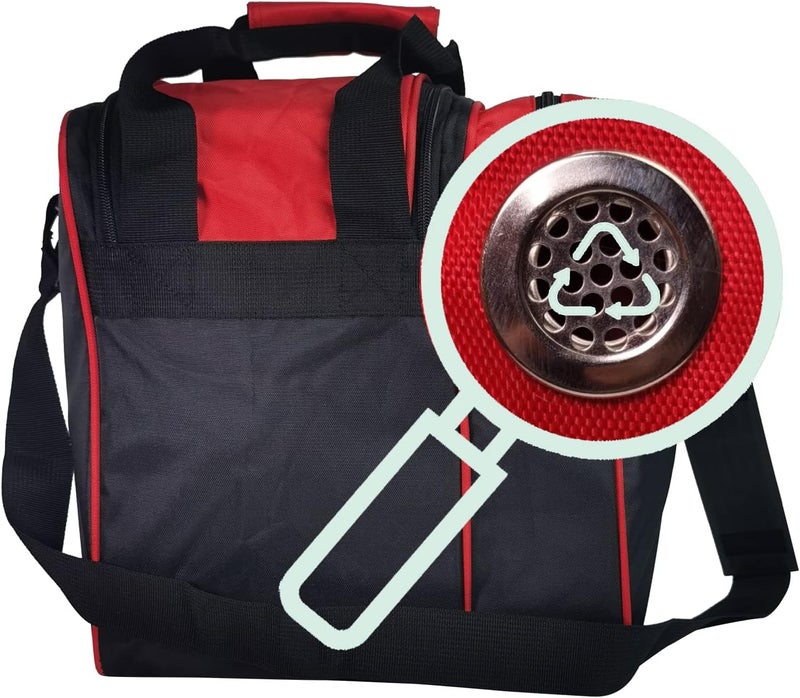 BALIKEN Single Bowling Ball Bag with Padded Ball Holder, The Bowling Bag Fits 1 Bowling Balls & Pair of Men Shoes in Size 13 - Image 5